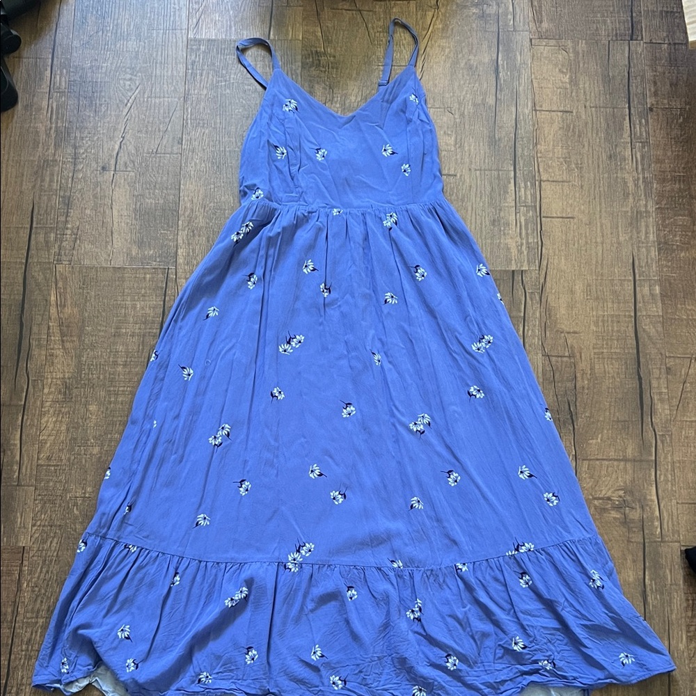 Old Navy Blue Floral Midi Dress